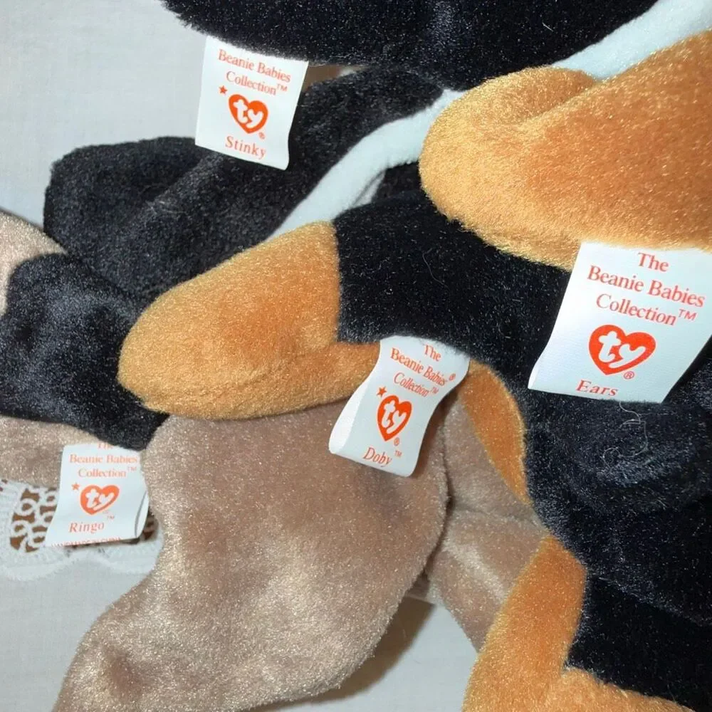 Ty Beanie Babies Woodland Forest PVC Lot 12 Chocolate Nuts Ringo Curly Hoot Twig